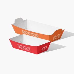 bandejas de cartão descartáveis para petiscos